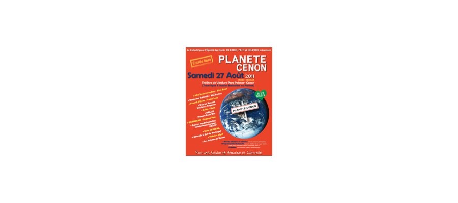 Image:27 août : Cauri vous invite à la 11è édition de Planète Cenon