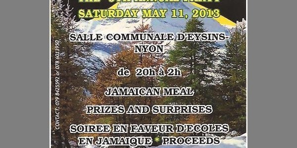 Image:11 mai : Fête annuelle & collecte de fonds de l'association Jamaïquaine en Suisse