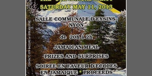 Image:11 mai : Fête annuelle & collecte de fonds de l'association Jamaïquaine en Suisse